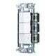 WNSS51558W [SO-STYLE 埋込スイッチセット ほたるスイッチC×2、パイロットスイッチC 0.5A マットホワイト]