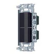 WNSS52492B [SO-STYLE 埋込ロングハンドルスイッチセット スイッチE、C マットブラック]