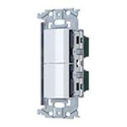 WNSS52492W [SO-STYLE 埋込ロングハンドルスイッチセット スイッチE、C マットホワイト]