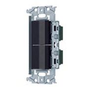WNSS52494B [SO-STYLE 埋込ロングハンドルスイッチセット スイッチE×2 マットブラック]
