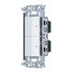 WNSS53797W [SO-STYLE 埋込ロングハンドルスイッチセット パイロットスイッチC 4A×2 マットホワイト]