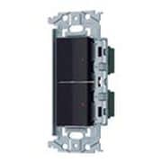 WNSS53898B [SO-STYLE 埋込ロングハンドルスイッチセット パイロットスイッチC 0.5A×2 マットブラック]
