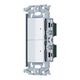 WNSS53898W [SO-STYLE 埋込ロングハンドルスイッチセット パイロットスイッチC 0.5A×2 マットホワイト]