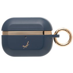 AirPods Pro（Pro 2/1世代）用 マットカラー耐衝撃ケース ネイビーブルー 41-966570