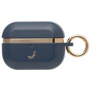 AirPods Pro(Pro 2/1世代)用 マットカラー耐衝撃ケース ネイビーブルー 41-966570