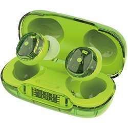 完全ワイヤレスイヤホン VERTEX CLEAR Bluetooth対応 グリーン 560-096082