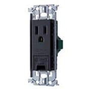 WTL11313MB [SO-STYLE 埋込アースターミナル付接地コンセント 金属枠付 マットブラック]
