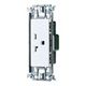 WTL19223MW [SO-STYLE 15A・20A兼用埋込接地コンセント 250V 金属枠付 マットセラミックホワイト]