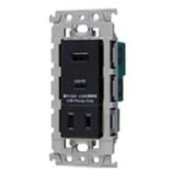 WTL147740MB [SO-STYLE 埋込充電用USBコンセント2ポート 18W USB-A・C 扉付コンセント付 マットブラック]