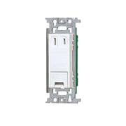WN1031SWK [フルカラー 埋込アースターミナル付コンセント フラット型 ホワイト]