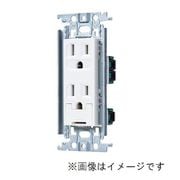 WTF113238F [コスモシリーズワイド21 埋込アースターミナル付接地ダブルコンセント 金属枠付 ベージュ]