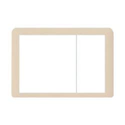 WTC7123F [コスモシリーズワイド21 ラウンド用スイッチプレート 2連接穴用+1連用 ベージュ]