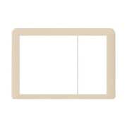 WTC7123F [コスモシリーズワイド21 ラウンド用スイッチプレート 2連接穴用+1連用 ベージュ]