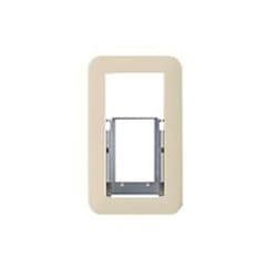 WTC7512F [コスモシリーズワイド21 ラウンド用簡易耐火スイッチプレート スイッチ1+コンセント2用 ベージュ]