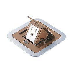 DU1302DK [住宅用F型アップコン角型 アース付1個口 ダークブラウン（オーク）]