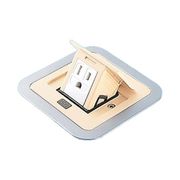 DU1302W [住宅用F型アップコン角型 アース付1個口 アイボリー]