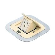 DU1302WT [F型アップコン角型 アース付1コ口 アイボリー]