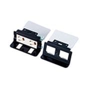 NE35002 [インナーコンセントスクエアL 器具ブロックセット電源用 抜け止め2P15A125Vアース付2コ口 +電話・情報用 ブランク2コ口用取付枠付]