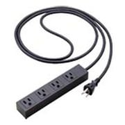 S-OAタップ 接地15A形 4コ口 1mコード付 マグネット付 マットブラック WCHS2514MB