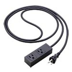 S-OAタップ 接地15A形 2コ口 3mコード付 マグネット付 マットブラック WCHS2532MB
