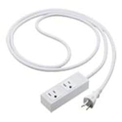 S-OAタップ 接地15A形 2コ口 3mコード付 マグネット付 マットホワイト WCHS2532MW
