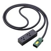 EASYワイヤリング分岐ケーブル方式ハーネス用S-OAタップ 接地2P15A 2コ口 3m マットブラック WFS6532MB