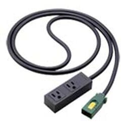 EASYワイヤリング分岐ケーブル方式ハーネス用S-OAタップ 接地2P15A 2コ口 5m マットブラック WFS6552MB