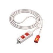 ハーネス用OAタップ 2コ口抜け止めアース付電源表示ランプ付 5M レッド WFA66527R