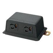 NE22115MB [パナトラック H型Sボックスフロアコンセント 抜け止め 2コ口 接地2P 15A 125V マットブラック]