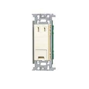 WN1031K [フルカラー 埋込アースターミナル付コンセント フラット型]