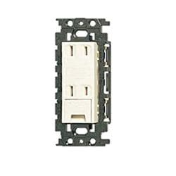 WN15324K [フルカラー 埋込絶縁アースターミナル付ダブルコンセント フラット型]