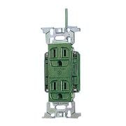 WN1318GK [フルカラー医用アース付ダブルコンセント 緑]