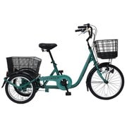 三輪自転車 SWING CHARLIE(スイングチャーリー) フロント 20インチ/リア 16インチ 変速なし グリーン MG-TRE20L