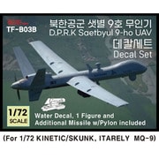 TF-B03B 1/72 現用 北朝鮮空軍 セッビョル-9 汎用攻撃ドローン デカールセット （キネティック/スカンクモデル/イタレリMQ-9用） [プラモデル用品]