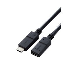 USB Type C 延長ケーブル 0.5m PD 60W USB3.2（Gen1） ブラック USB3-ECC05BK