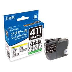 互換リサイクルインクカートリッジ ブラザー LC411BK ブラック 日本製 JIT-KB411B