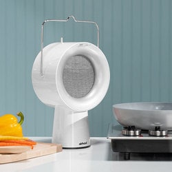 ゆちゃちゃ 美品 エアフード WHITE AH-01AJ-W AirHood®| エアフード アイボリーホワイト 有線タイプ【おうち