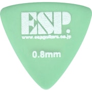 ピック 100枚入り ポリアセタール トライアングル 0.8mm グリーン(滑り止めロゴ仕様) PD-PS10 GR