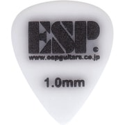 ピック 100枚入り ポリアセタール ティアドロップ 1.0mm ホワイト(滑り止めロゴ仕様) PT-PS10 WH