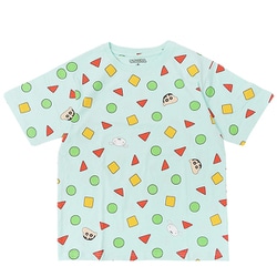 22863170 クレヨンしんちゃん パジャマ総柄 Tシャツ SAX Mサイズ [キャラクターグッズ]