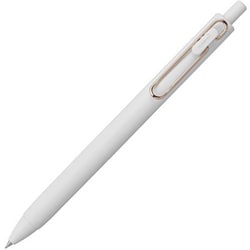 ゲルインクボールペン uni-ball one（ユニボールワン） ローズゴールドver. 0.38mm インク色：黒 本体色：オフホワイト UMNSG38.24