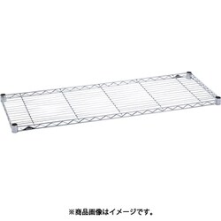 ベーシックシリーズ ワイヤーシェルフ W1200xD300mm クローム 収納ラック B1248C1