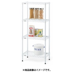 エレクター ワイヤーシェルフ 750mm×450mm ホワイト 3枚セット エレクターのスチールラック｜ベーシックシリーズ ワイヤー