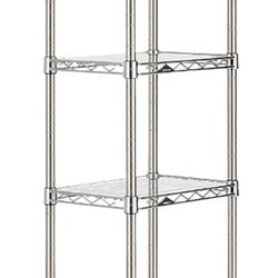 エレクター　アクリル天板　2枚バスケット2つ付き　30cm 90cm エレクター アクリル天板 2枚バスケット2つ付き 30cm 90cm