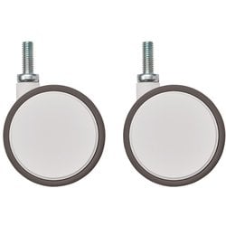 ベーシックシリーズ 双輪キャスター 75mm ホワイト （2個入） BDR75EWBG