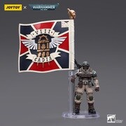 ウォーハンマー40000 1/18スケールフィギュア アストラ・ミリタルム ケイディア・コマンド・スカッド ベテラン・連隊旗装備 [塗装済完成品フィギュア]