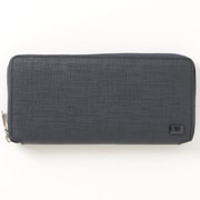 本革 長財布 カレッジシリーズ ラウンドファスナーロングウォレット パスケース付き ネイビー SW-39600NV
