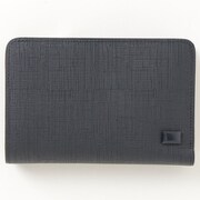 本革 短財布 二つ折り L字ファスナー カレッジシリーズ ミドルウォレット パスケース付き ネイビー SW-39602NV
