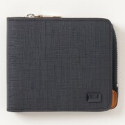 本革 短財布 二つ折り 手のひらサイズ カレッジシリーズ FOLDウォレット パスケース付き ネイビー SW-39603NV