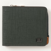 本革 短財布 二つ折り 手のひらサイズ カレッジシリーズ FOLDウォレット パスケース付き グリーン SW-39603GRE